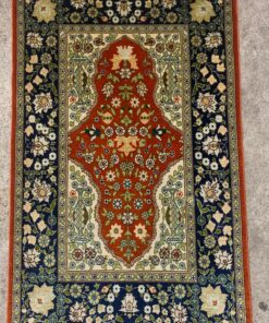 Hereke Silk on Silk Miniature Carpet